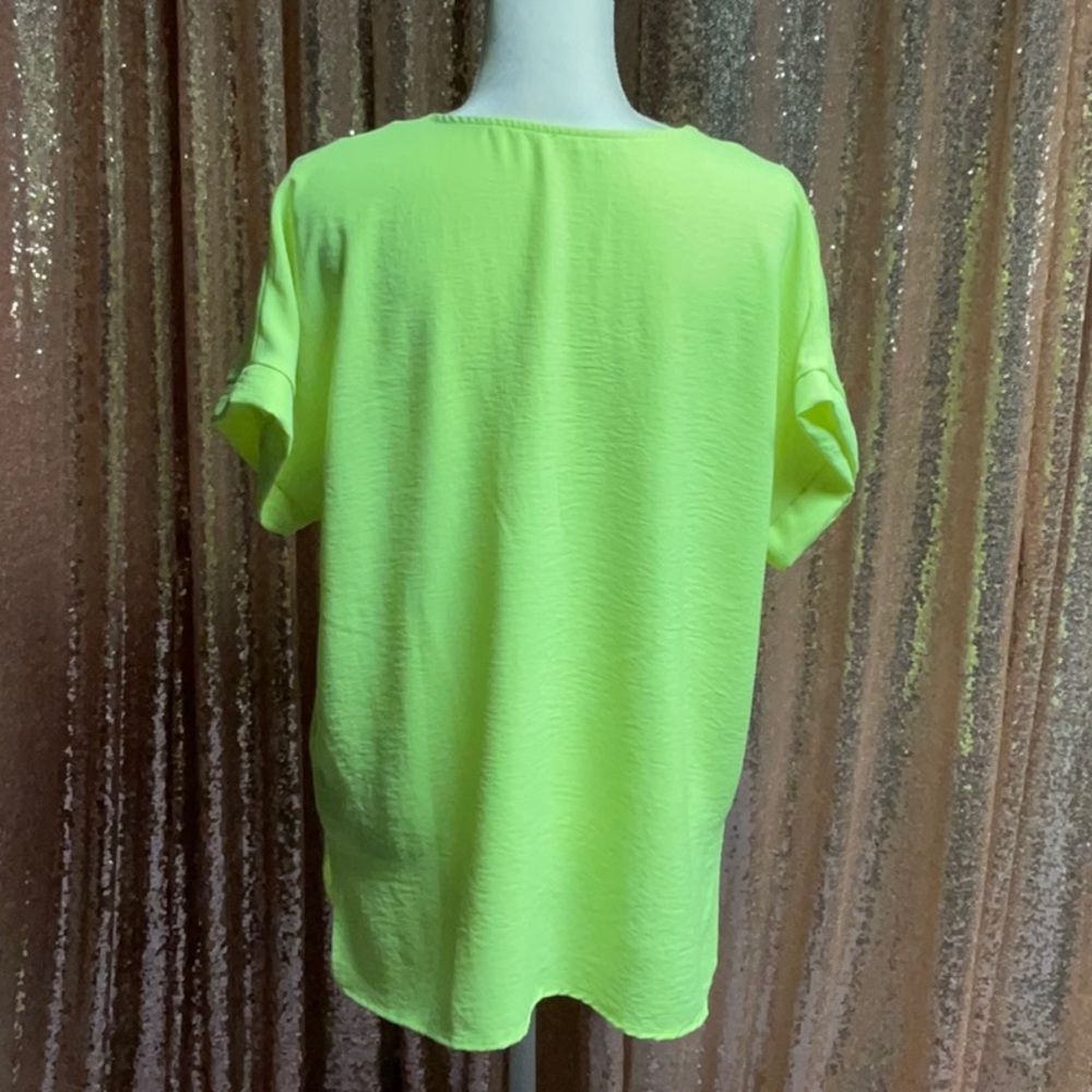 Neon Yellow Dreams Dressy Tee - Picture 10 of 10